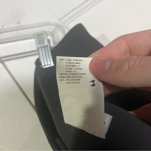 Armani Collezioni Wide Leg Trousers Wool Size US 10 IT 46 Dark Gray Careerwear - Picture 9 of 9